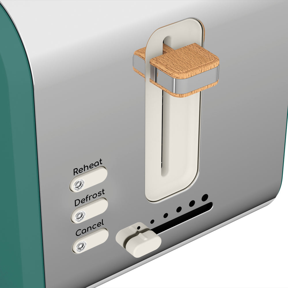 5055322539092 SWAN 2 Slice Nordic Style Toaster - Green ST14610GREN Brambles Cookshop 8