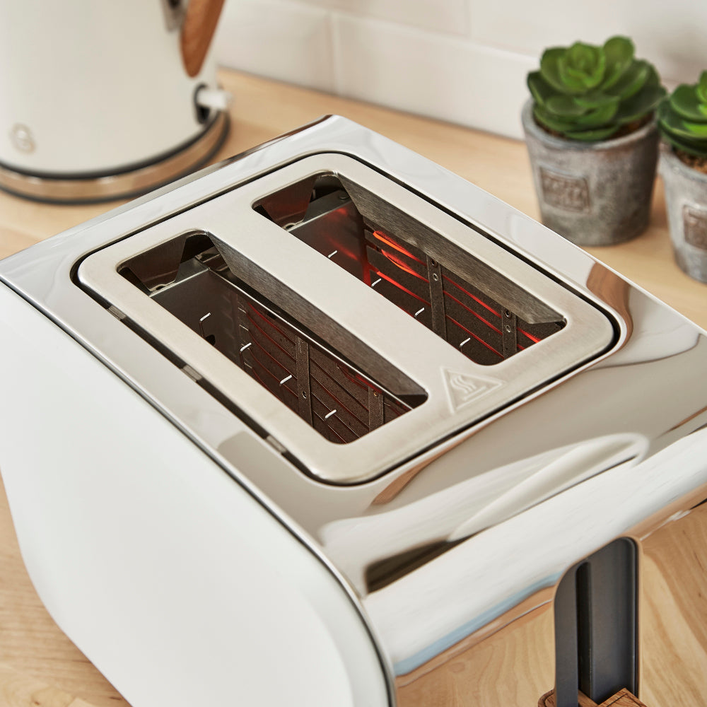 5055322531560 SWAN 2 Slice Nordic Style Toaster - White ST14610WHTN Brambles Cookshop 8