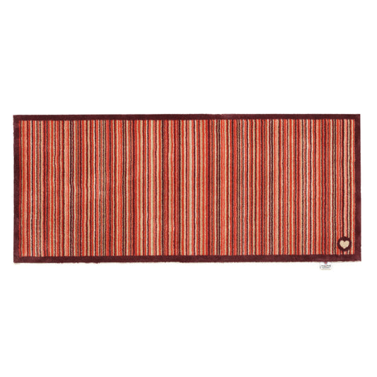 5026134620056 PT620056 Hug Rug Red Stripe 2 Runner 65X150cm