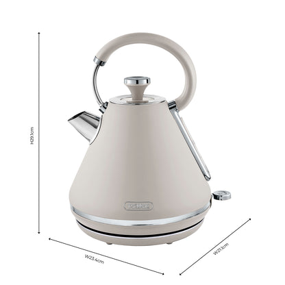 5056462343617 TOWER Cavaletto 1.7L Pyramid Kettle 3KW Latte Chrome Accents T10044MSH Brambles Cookshop 8