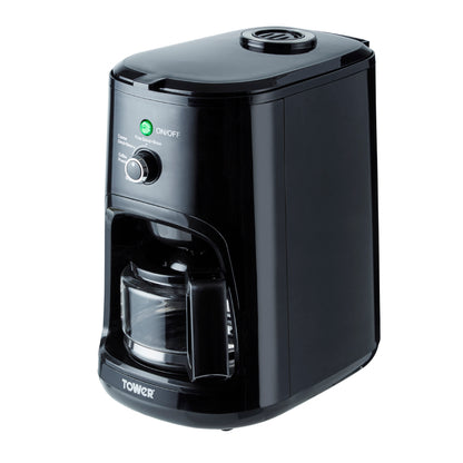 5056032926035 TOWER 900W Bean to Cup Filter Coffee Maker Black T13005 Brambles Cookshop 2