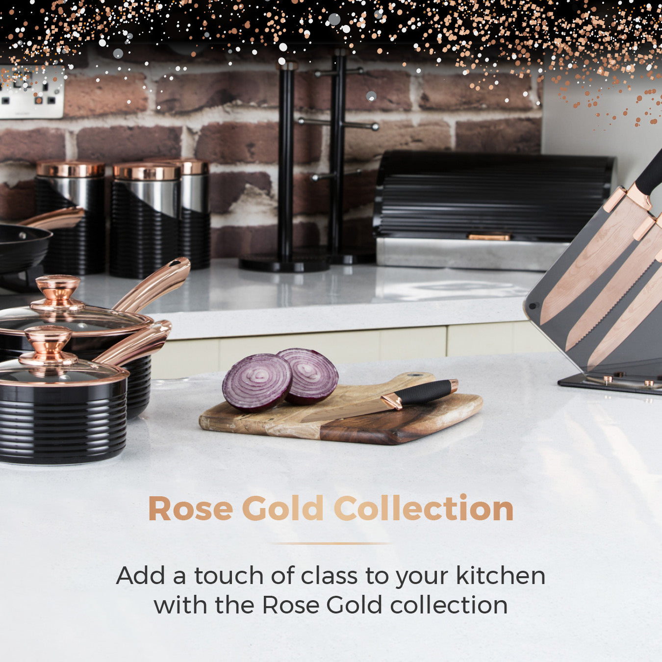 5056032984257 TOWER Rose Gold 6.5 Litre Slow Cooker Black and Rose Gold T16019RG Brambles Cookshop 10