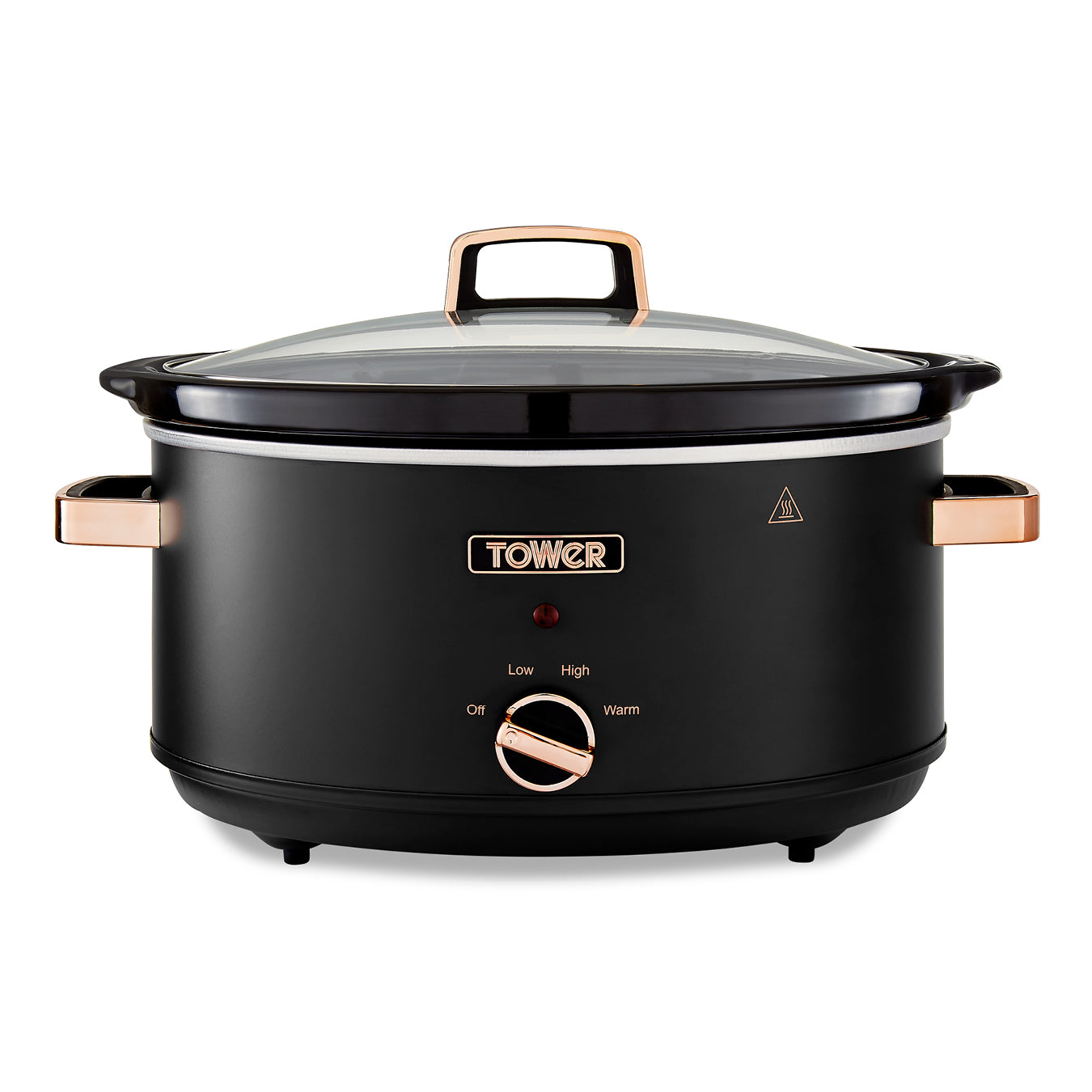 5056462300443 TOWER Cavaletto 6.5 Litre Slow Cooker Black T16043BLK Brambles Cookshop 1