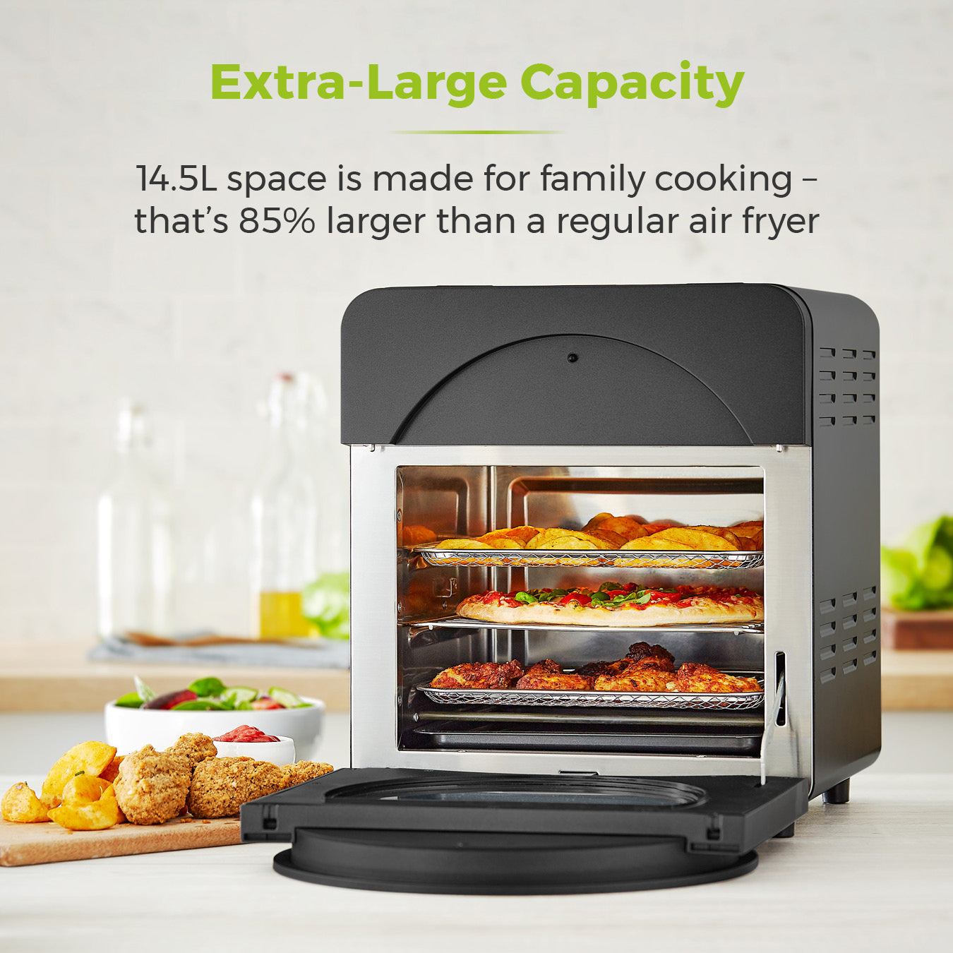 Tower vortx 5 in 1 digital air fryer oven with rotisserie discount