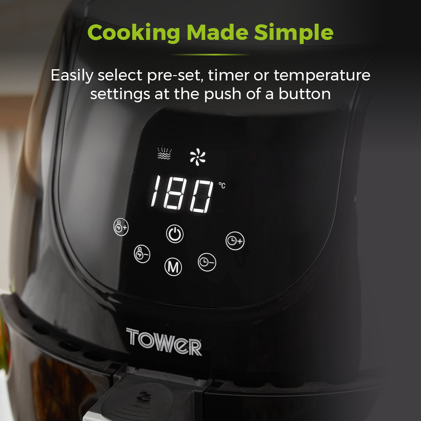 5056032987746 TOWER 4 Litre Digital Air Fryer T17067 Brambles Cookshop 9