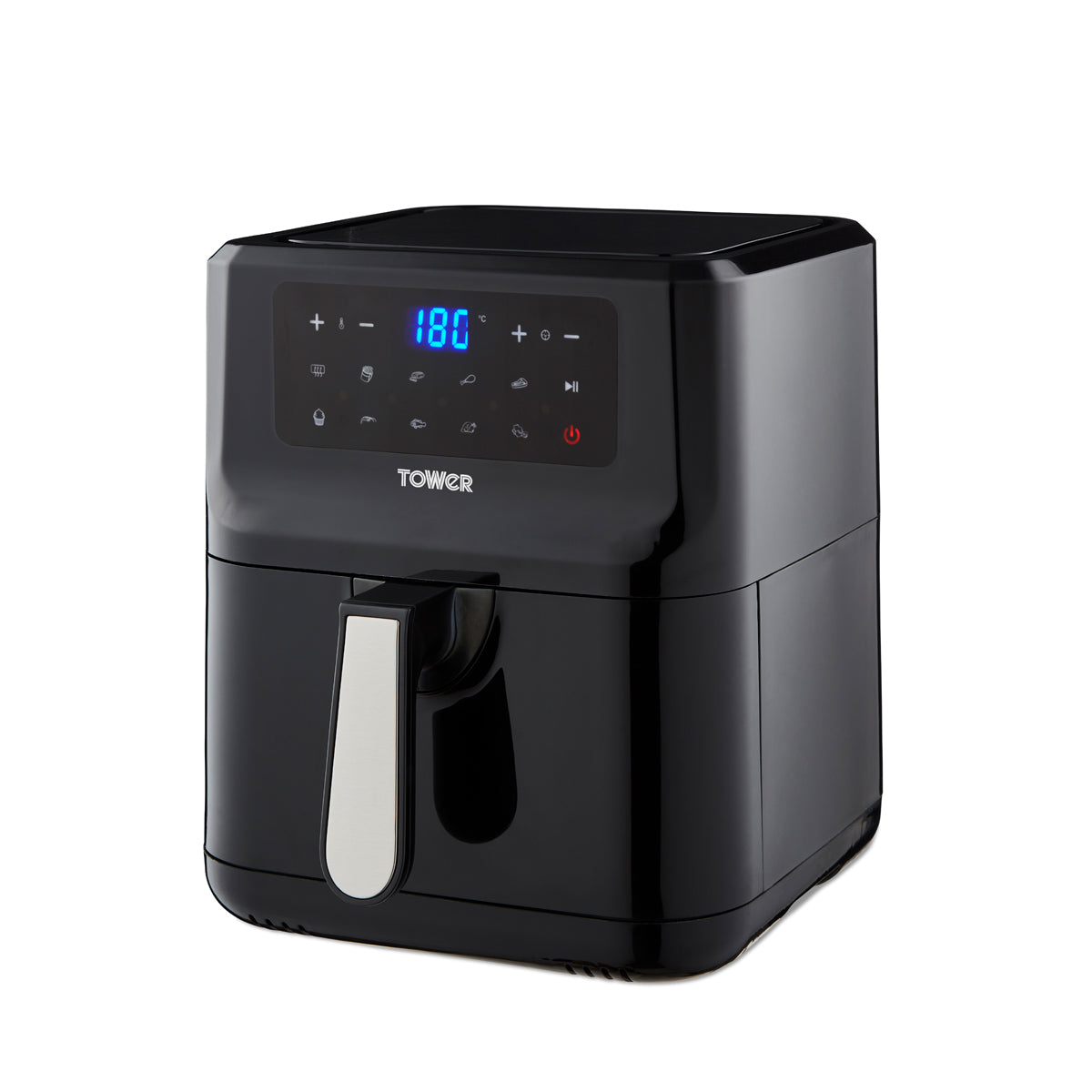 5056462313771 TOWER Vortx 5L Digital Single Basket Air Fryer Black T17089 Brambles Cookshop 5