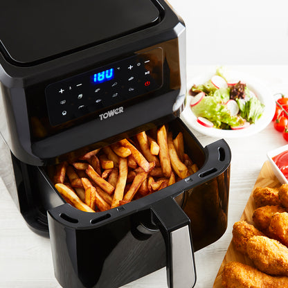 5056462313771 TOWER Vortx 5L Digital Single Basket Air Fryer Black T17089 Brambles Cookshop 6