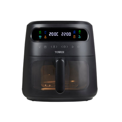 5056462355276 TOWER Vortx Vizion 6L Air Fryer with Colour Display Digital T17124 Brambles Cookshop 1