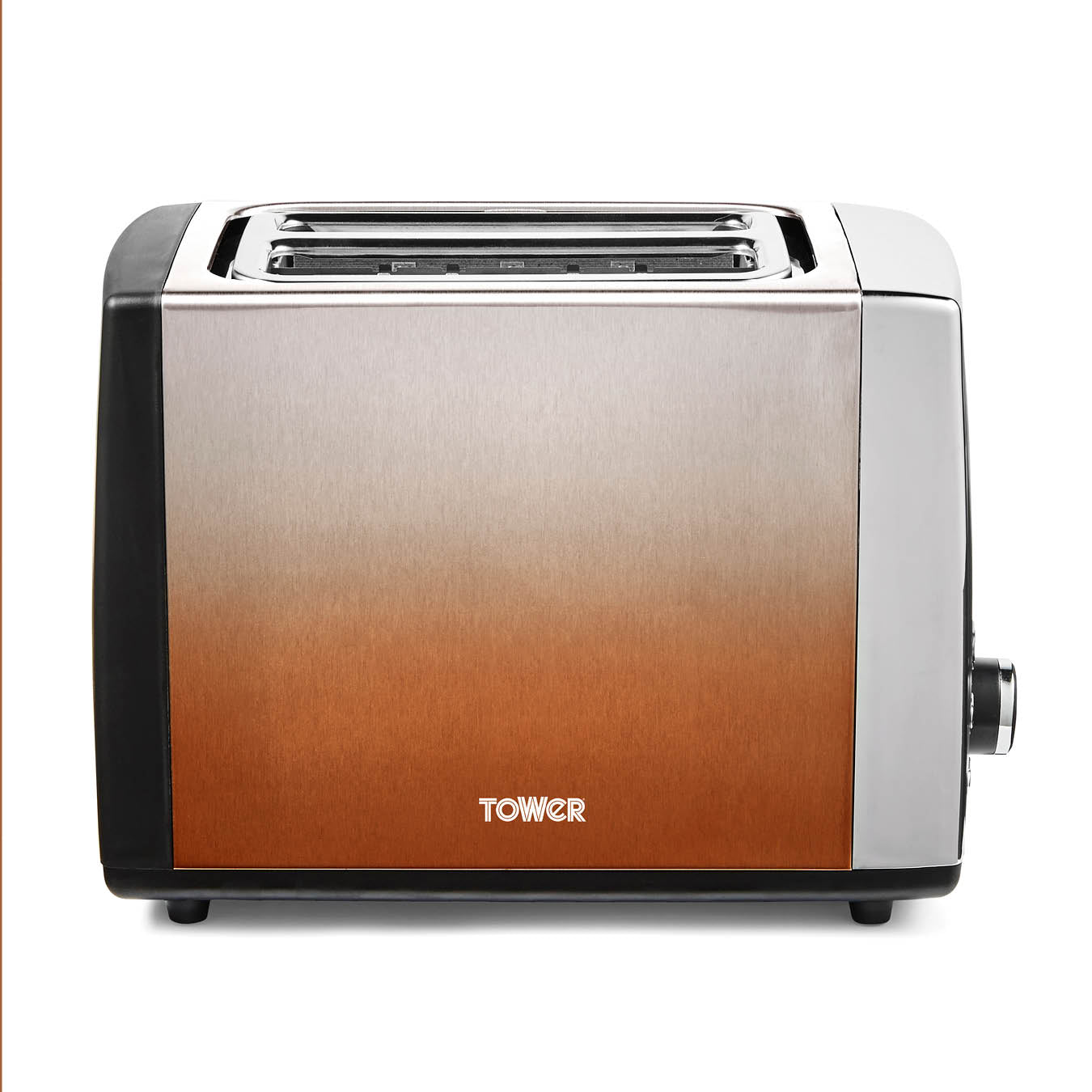 5056032959330 TOWER Infinity Ombre 2 Slice Toaster Copper T20038COP Brambles Cookshop 1