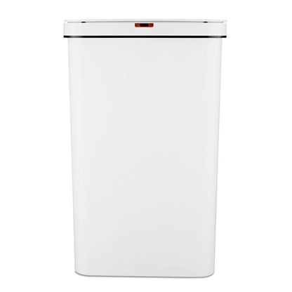 5056032974661 TOWER 50L Rectangular Sensor Bin White T838005W Brambles Cookshop 1