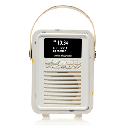 5060169713369 VQ Retro Mini DAB Radio Emma Bridgewater Polka Dot VQMINIEBPD Brambles Cookshop 3