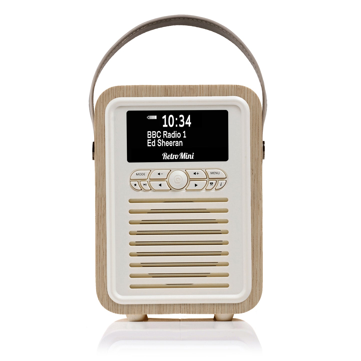 5060470539054 VQ Retro Mini DAB Radio Oak VQMINIOK Brambles Cookshop 3