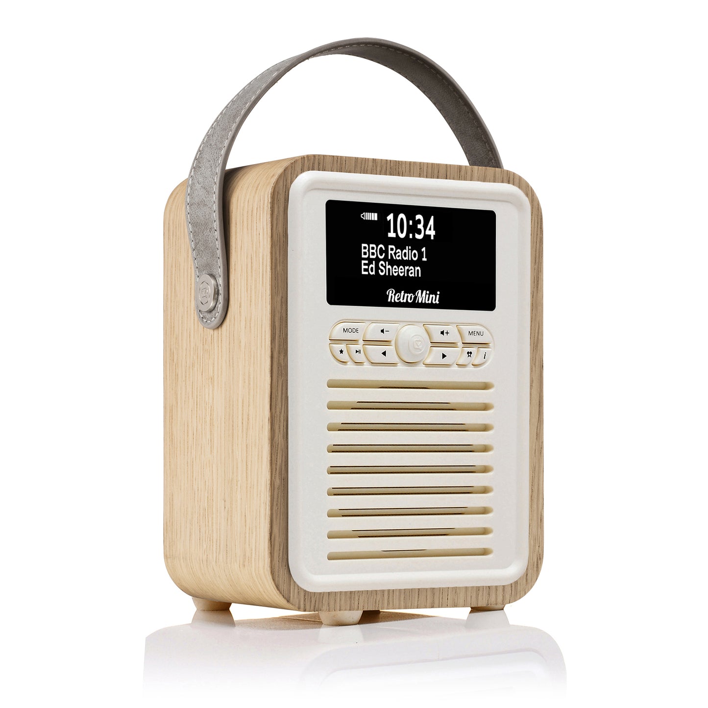 5060470539054 VQ Retro Mini DAB Radio Oak VQMINIOK Brambles Cookshop 1