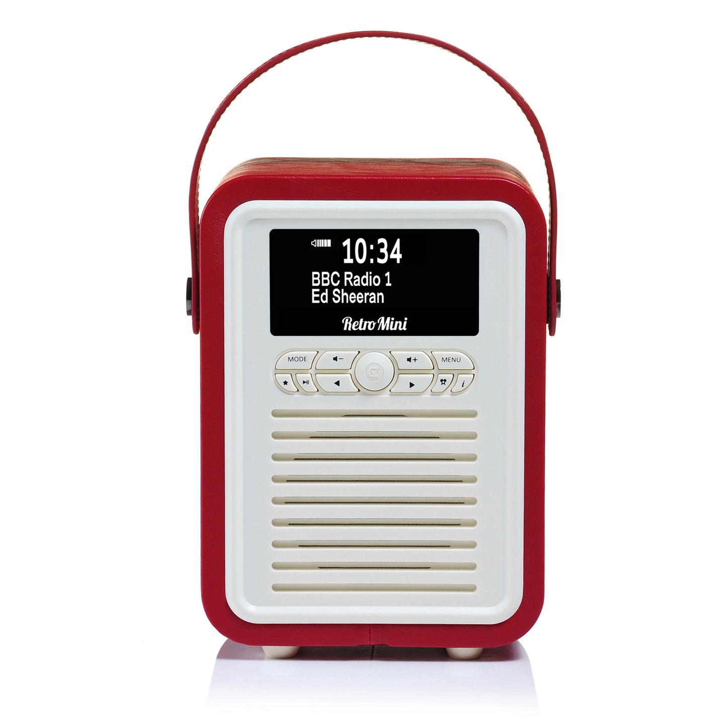 5060169713314 VQ Retro Mini DAB Radio Red VQMINIRD Brambles Cookshop 3