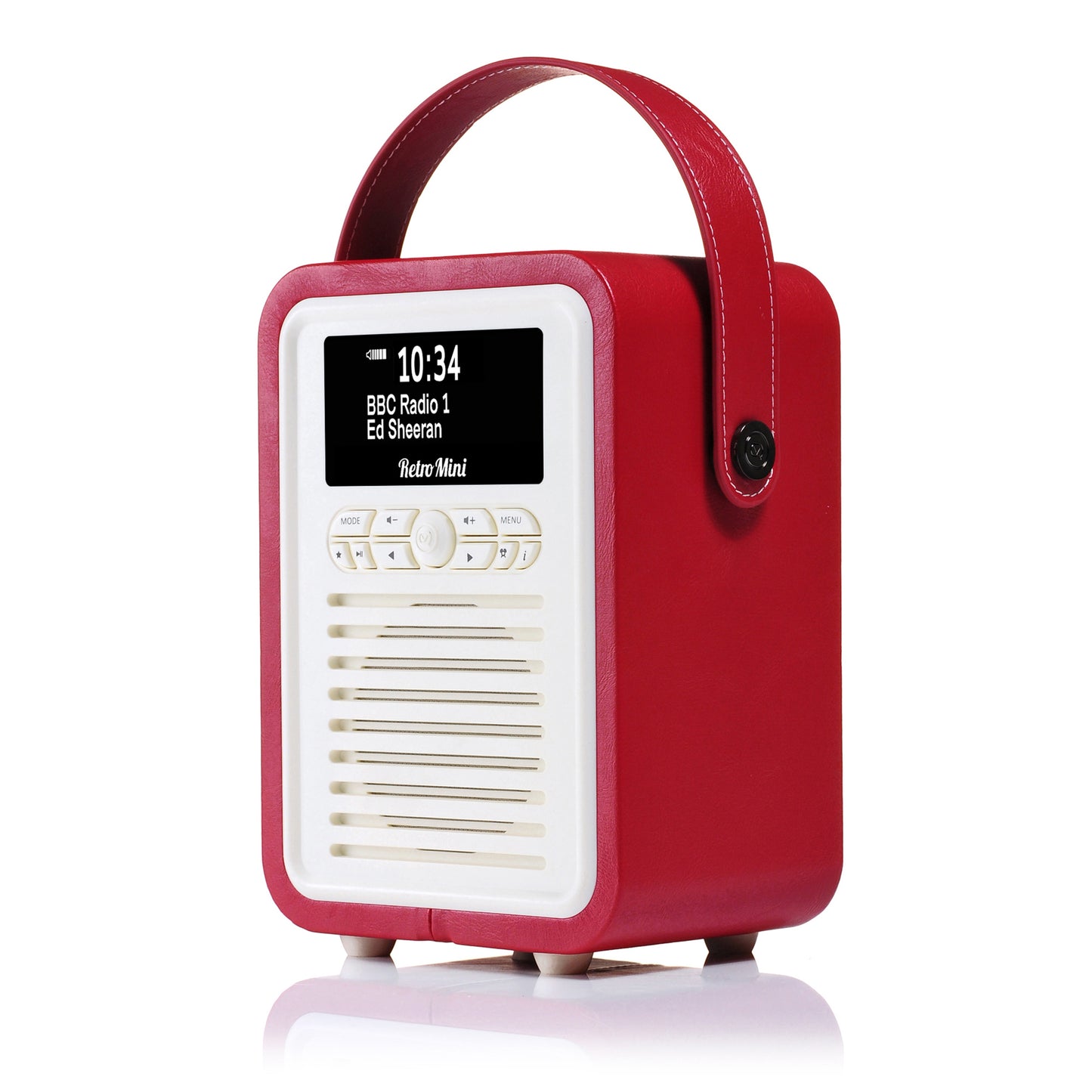 5060169713314 VQ Retro Mini DAB Radio Red VQMINIRD Brambles Cookshop 4
