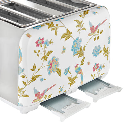 5060706031611 VQ Laura Ashley 4 Slice Toaster Elveden White Silver VQSBT583WSUK Brambles Cookshop 8