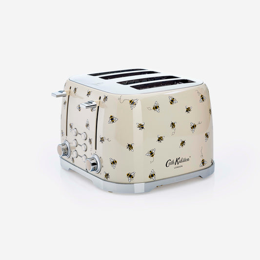 VQ Cath Kidston 4 Slice Toaster Cream with Bees VQTA572CKBBUK
