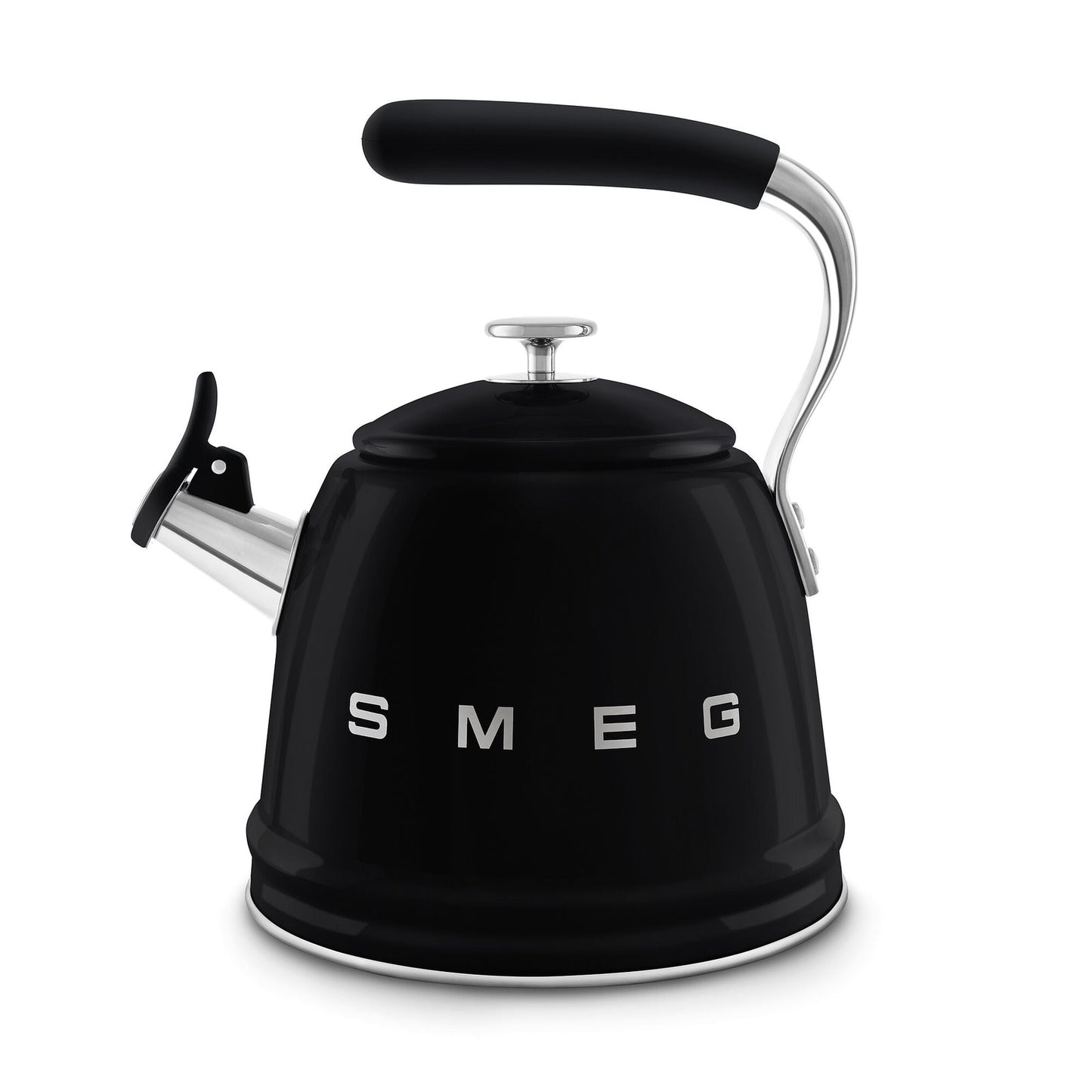 Smeg Whistling Kettle in Black WKF01BL