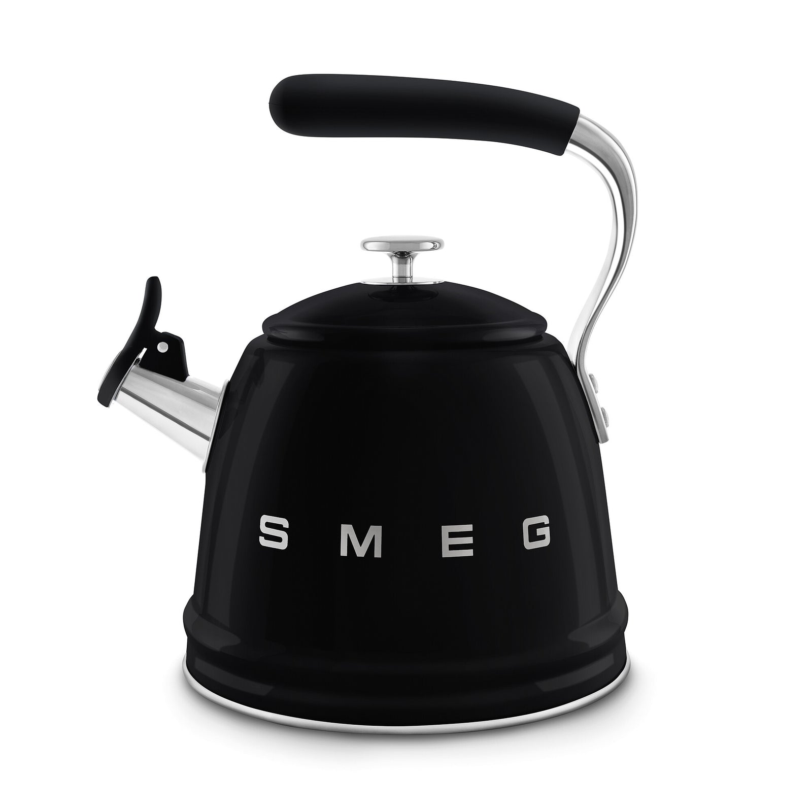 Smeg Whistling Kettle in Black WKF01BL