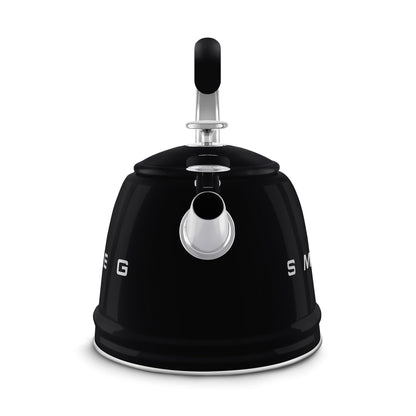 Smeg Whistling Kettle in Black WKF01BL