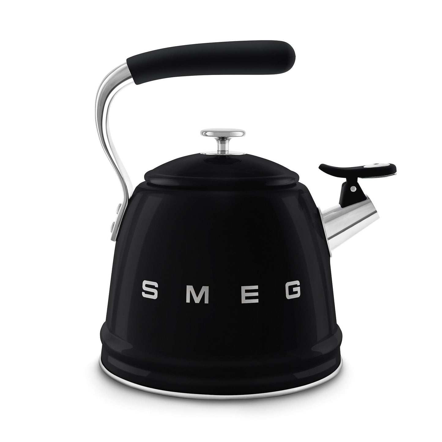 Smeg Whistling Kettle in Black WKF01BL
