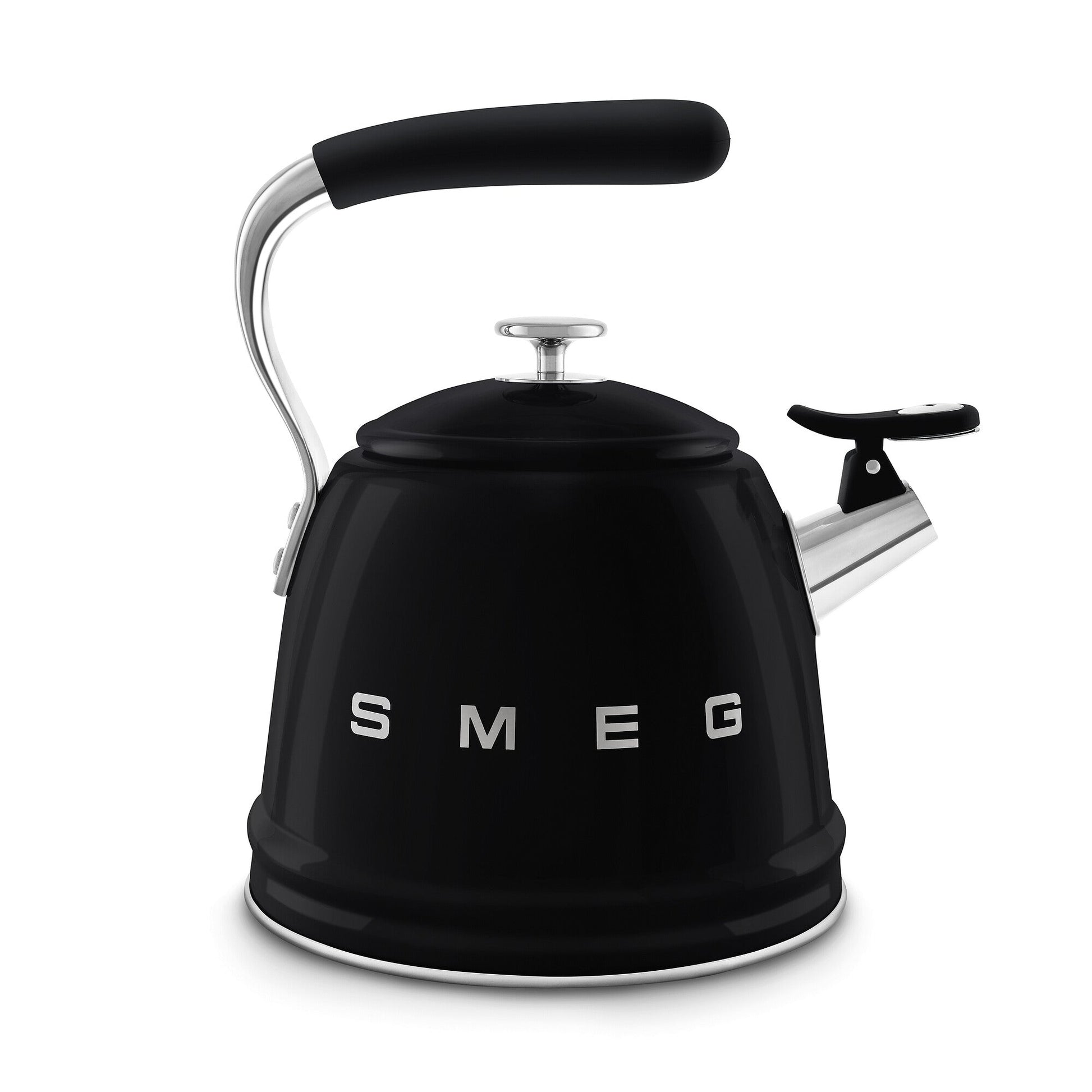 Smeg Whistling Kettle in Black WKF01BL