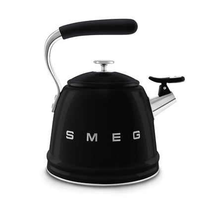 Smeg Whistling Kettle in Black WKF01BL
