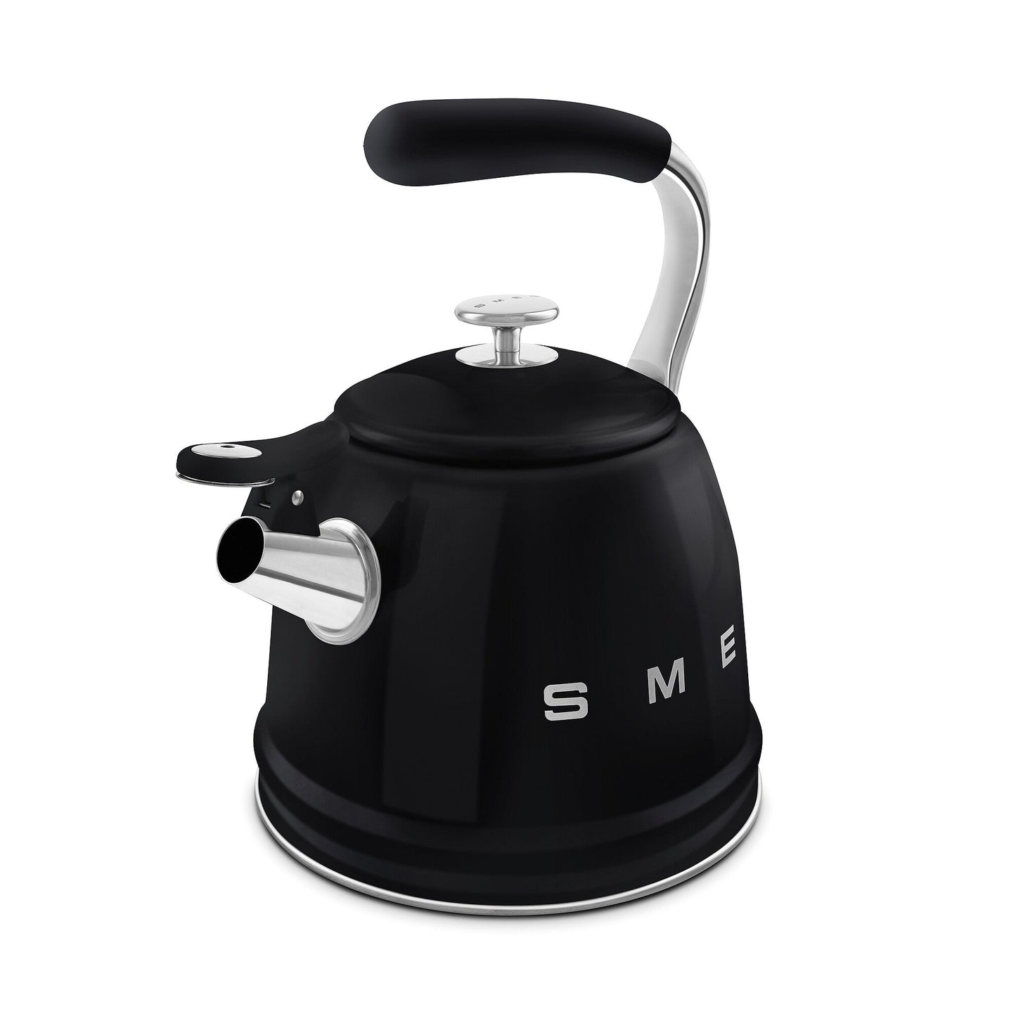 Smeg Whistling Kettle in Black WKF01BL