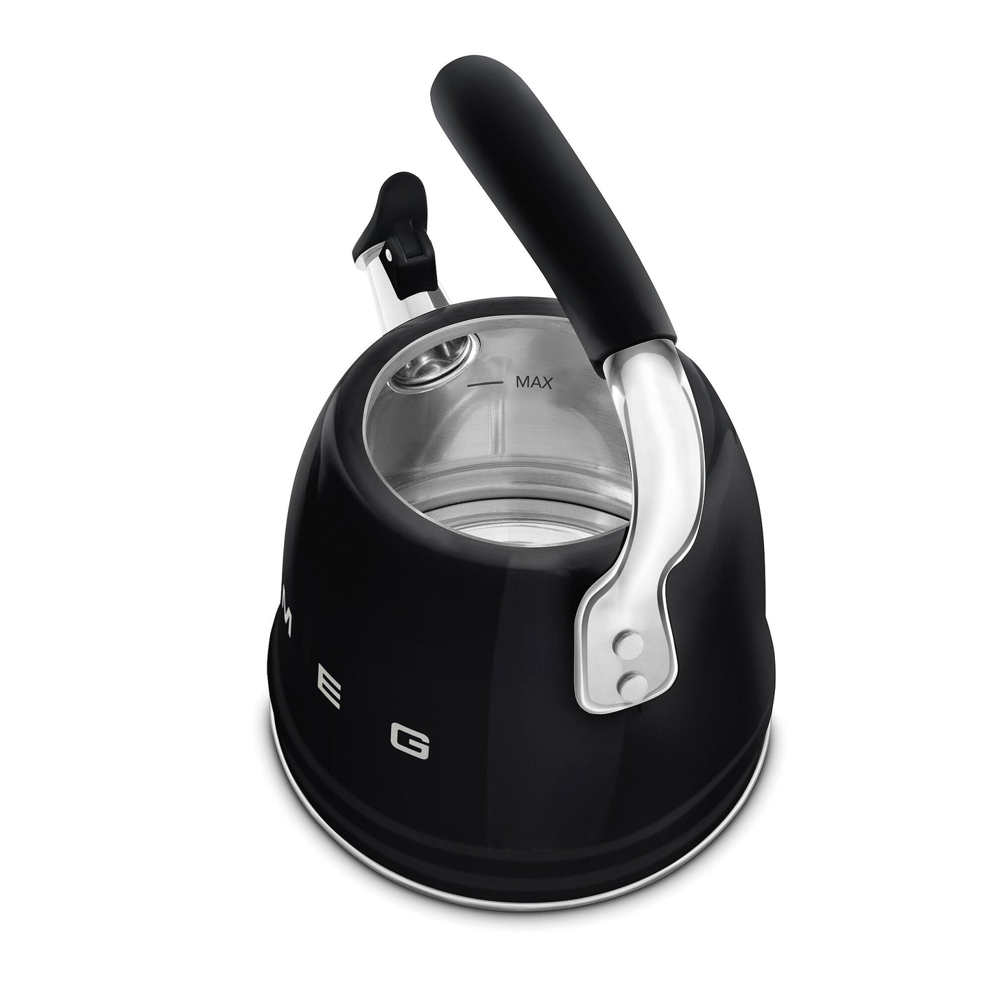 Smeg Whistling Kettle in Black WKF01BL