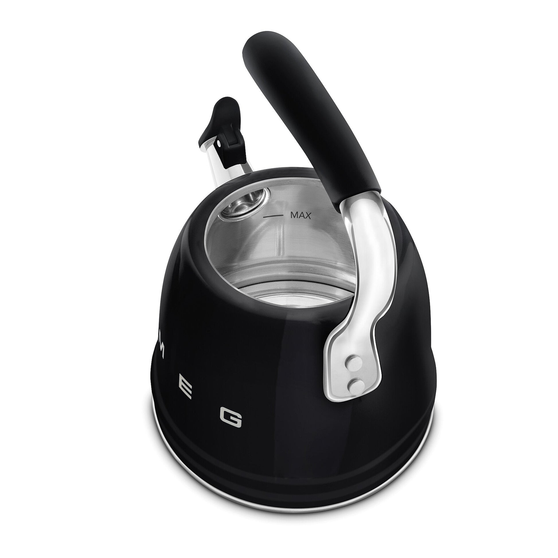 Smeg Whistling Kettle in Black WKF01BL