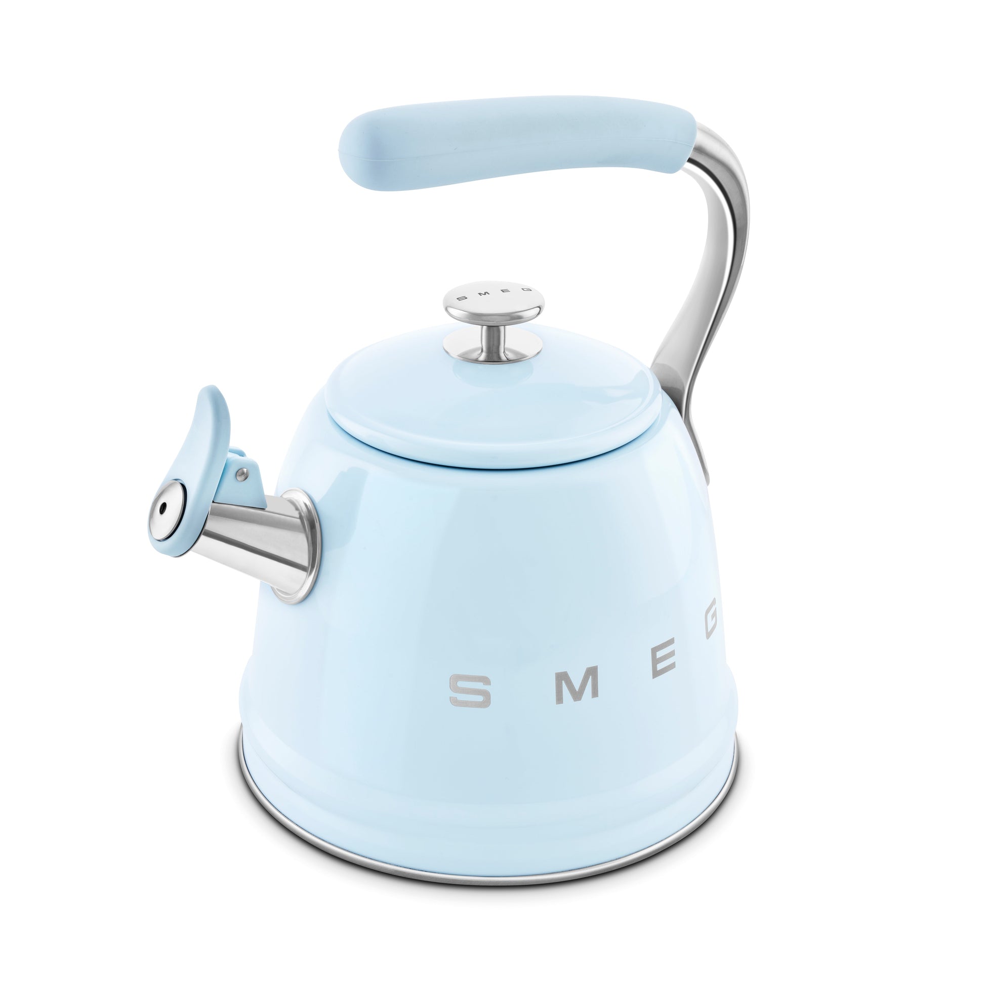 Smeg Whistling Kettle in Pastel Blue WKF01PB
