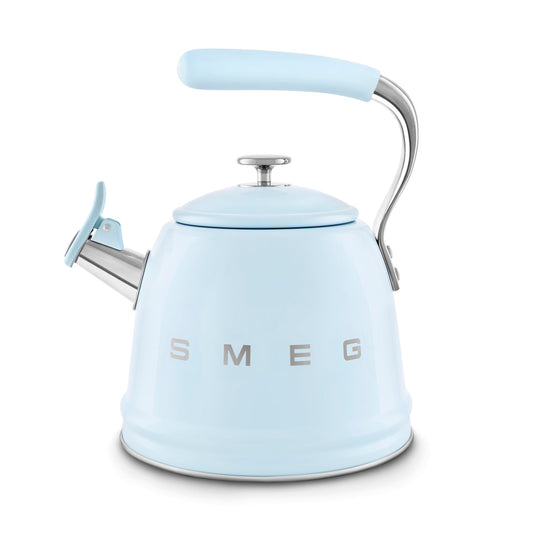 Smeg Whistling Kettle in Pastel Blue WKF01PB