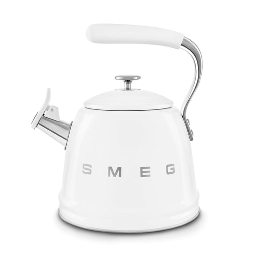 Smeg Whistling Kettle in White WKF01WH