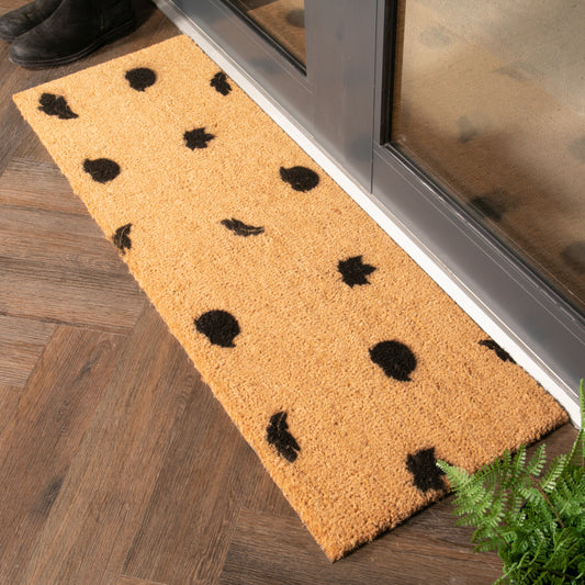 Artsy Mats Hedgehog Autumn Leaves Patio Doormat  120 x 40  CM 748367731013