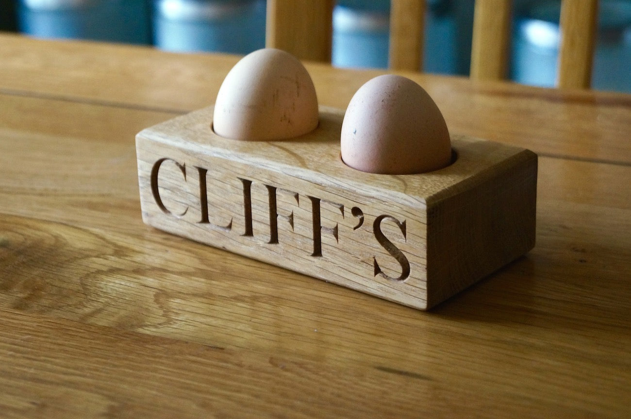 Personalised Wooden Egg Cup  by Make Me Something Special