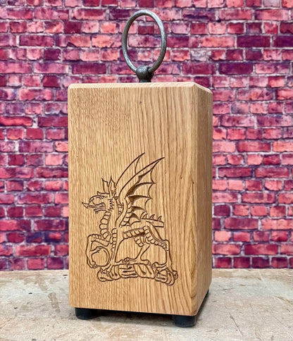 Flawless Engraved Oak Door Stops  by Make Me Something Special
