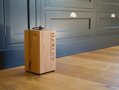 Personalised Wooden Door Stops  by Make Me Something Special