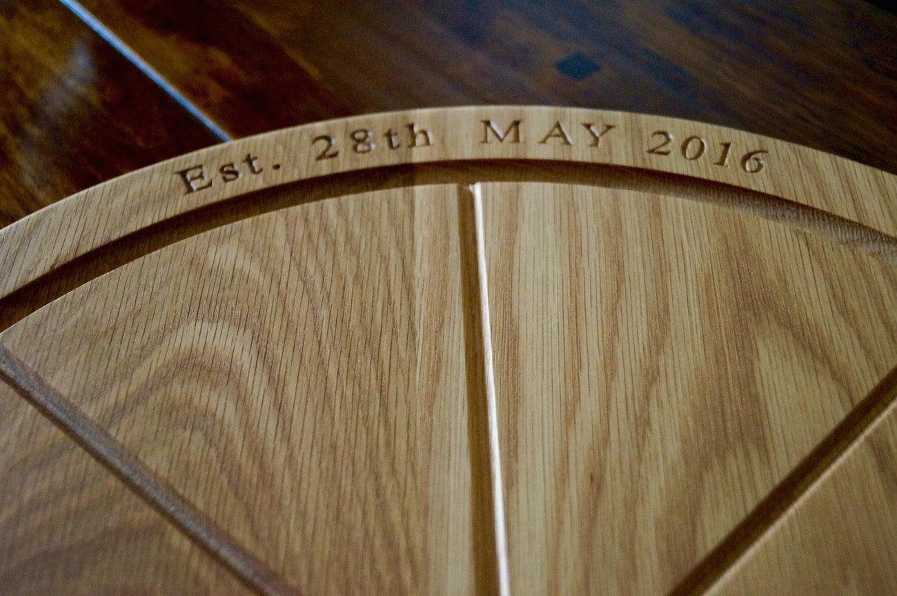 Handmade Oak Pizza Board  by Make Me Something Special