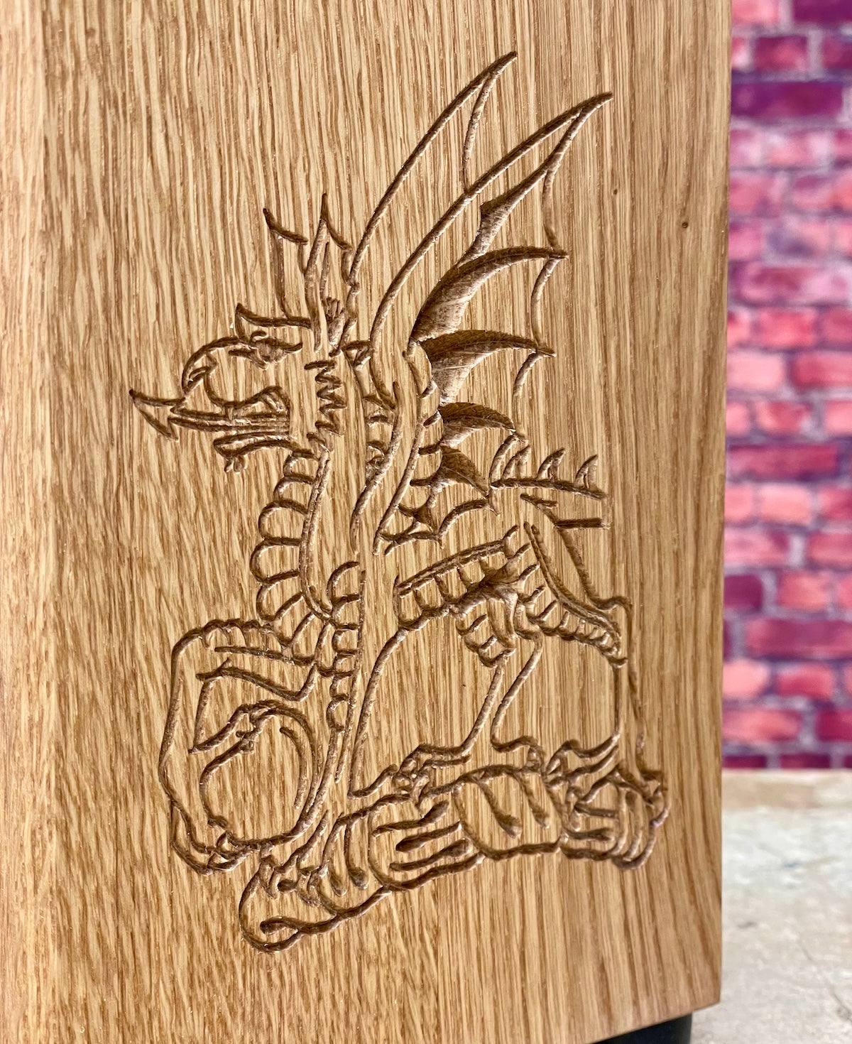 Flawless Engraved Oak Door Stops  by Make Me Something Special