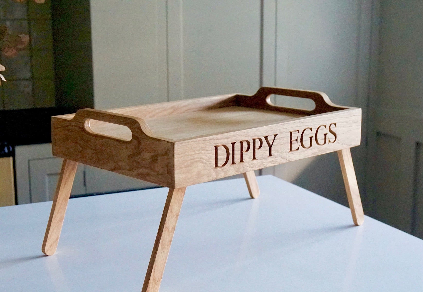 Personalised Breakfast in Bed Tray  by Make Me Something Special