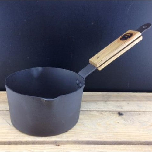 6" (15cm) spun iron milk pan