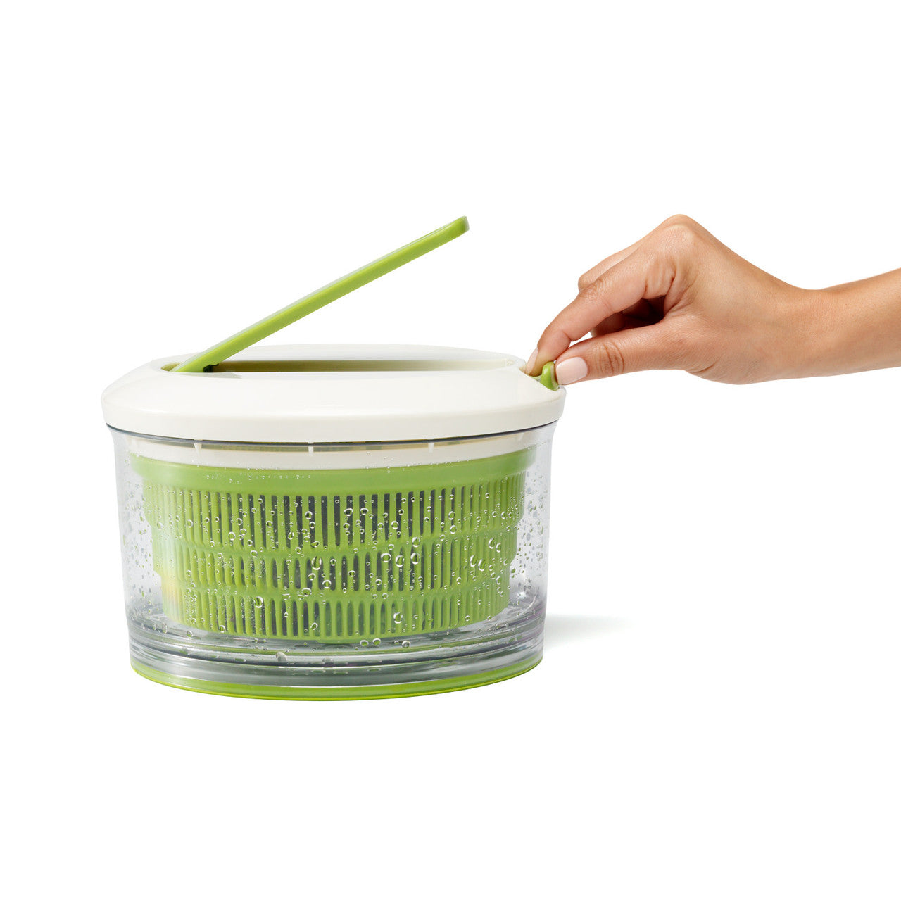 Chef'n SpinCycle - Lever Operated Small Salad Spinner 21cm x 3cm x 14cm