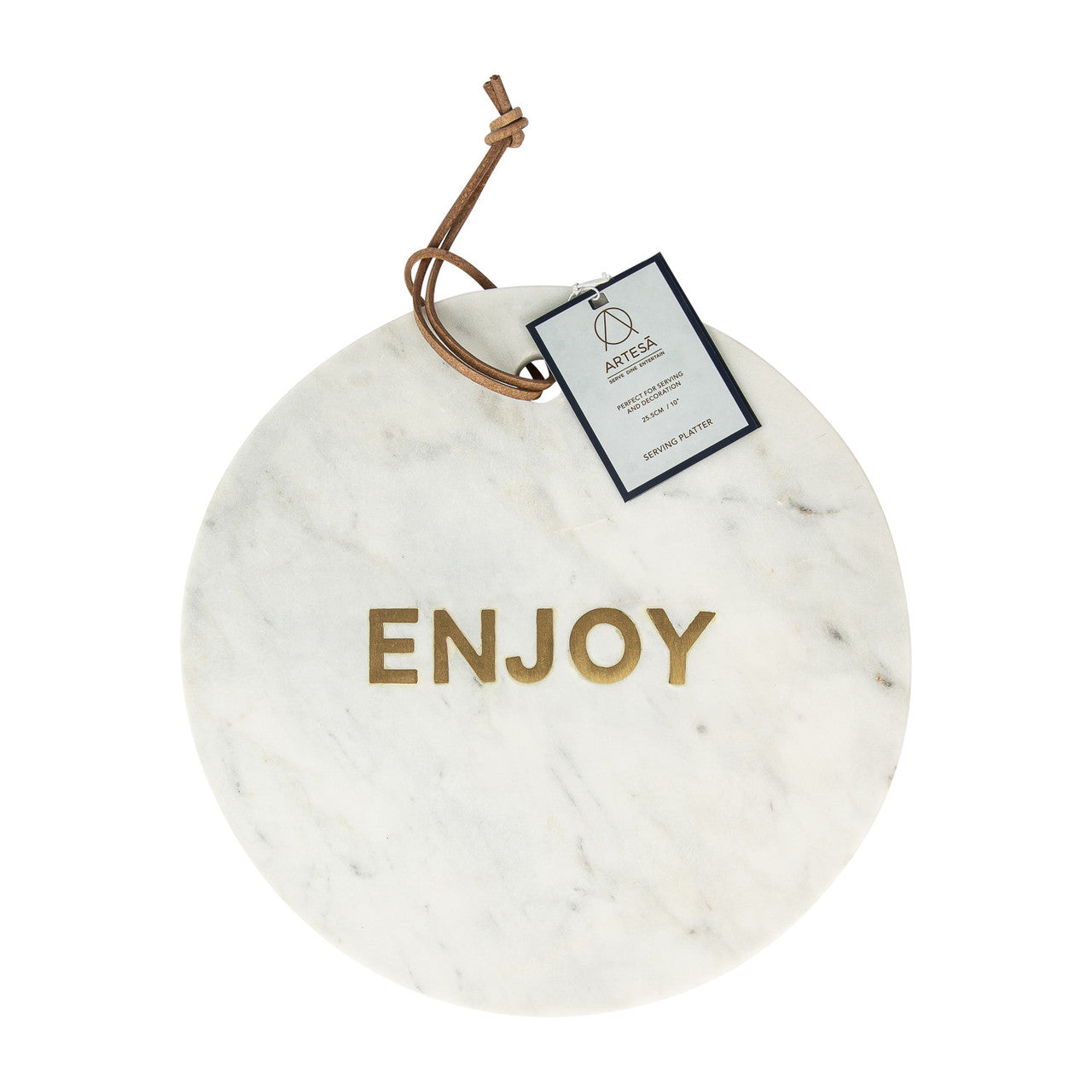 Artesa Round White Marble Cheese Board