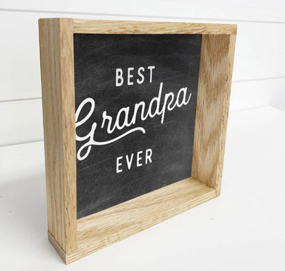 Best Grandpa Ever - Wood Sign For Father'S Day / Grandparent