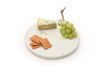 Artesa Round White Marble Cheese Board