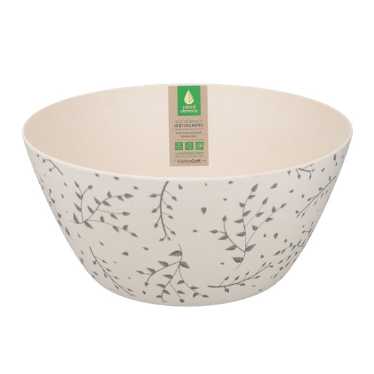 Natural Elements Salad Bowl, Recycled Plastic, 25cm