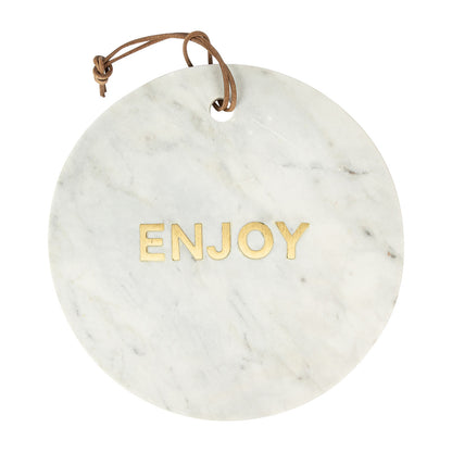 Artesa Round White Marble Cheese Board