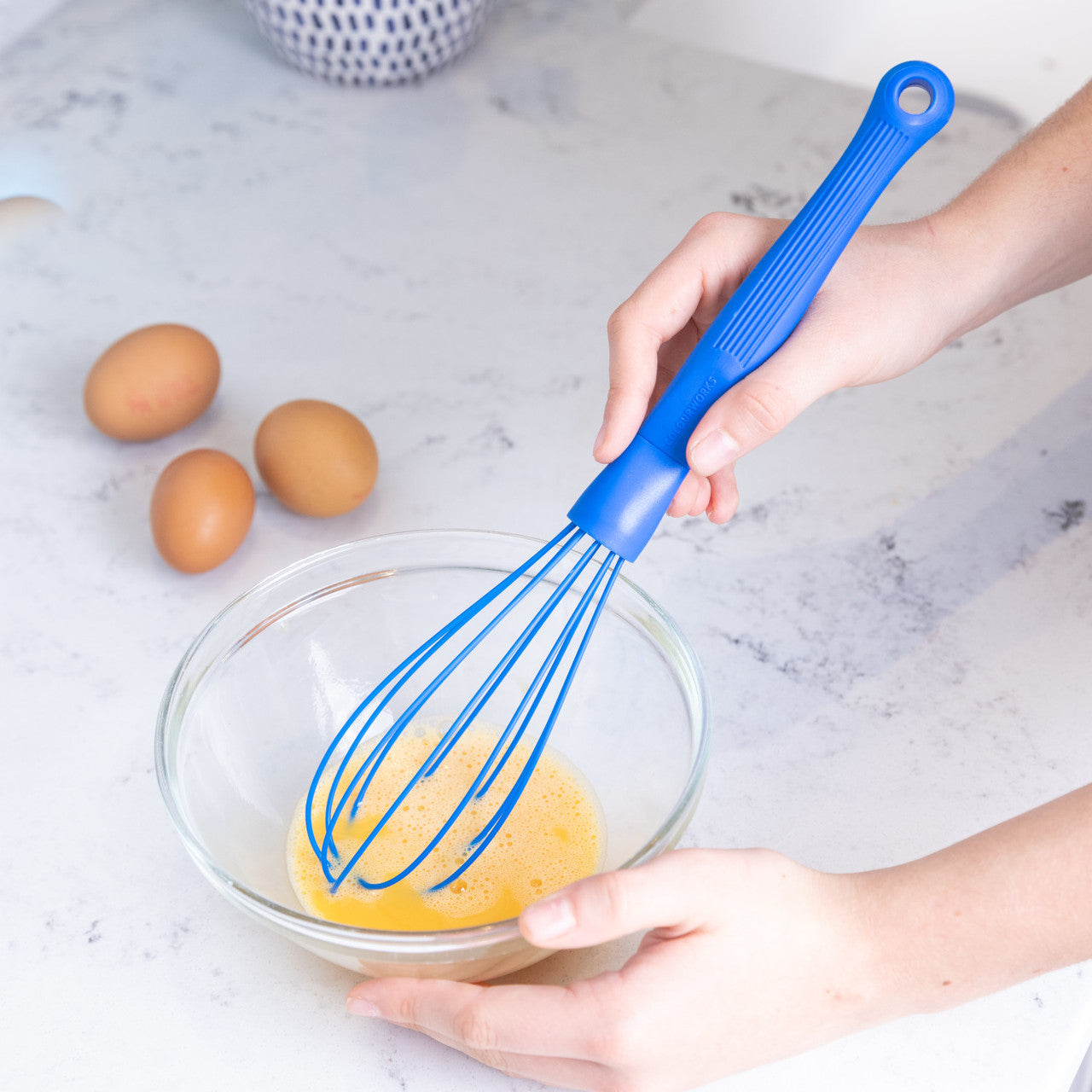 Colourworks Silicone Balloon Whisk, Blue