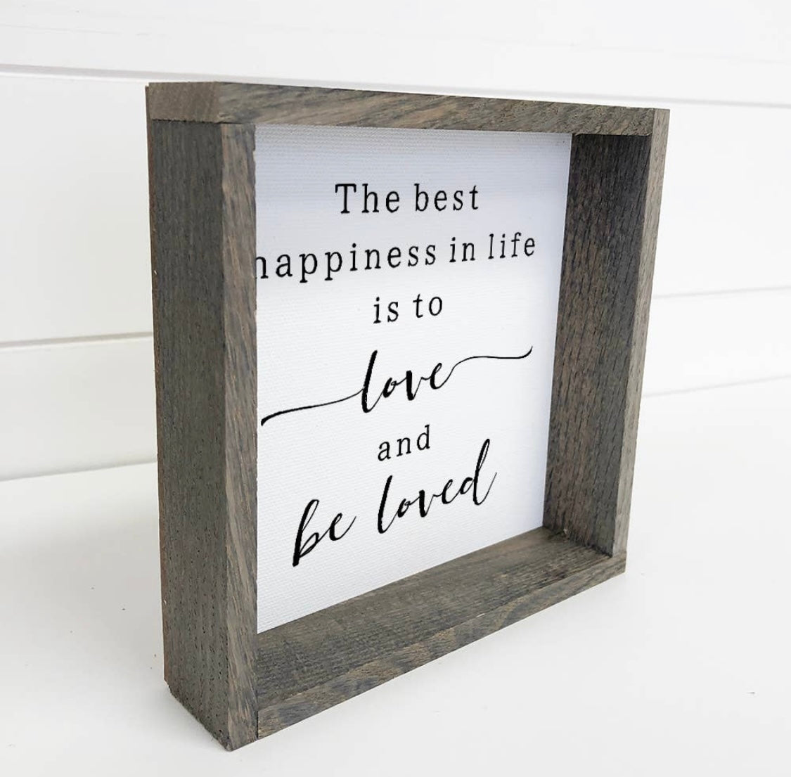 Hangout Home Farmhouse Quote - Love and Be Loved Canvas and Wall Art