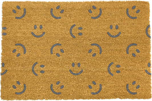 Artsy Mats Grey Smiley Faces Doormat  60 x 40 CM 9501268551446